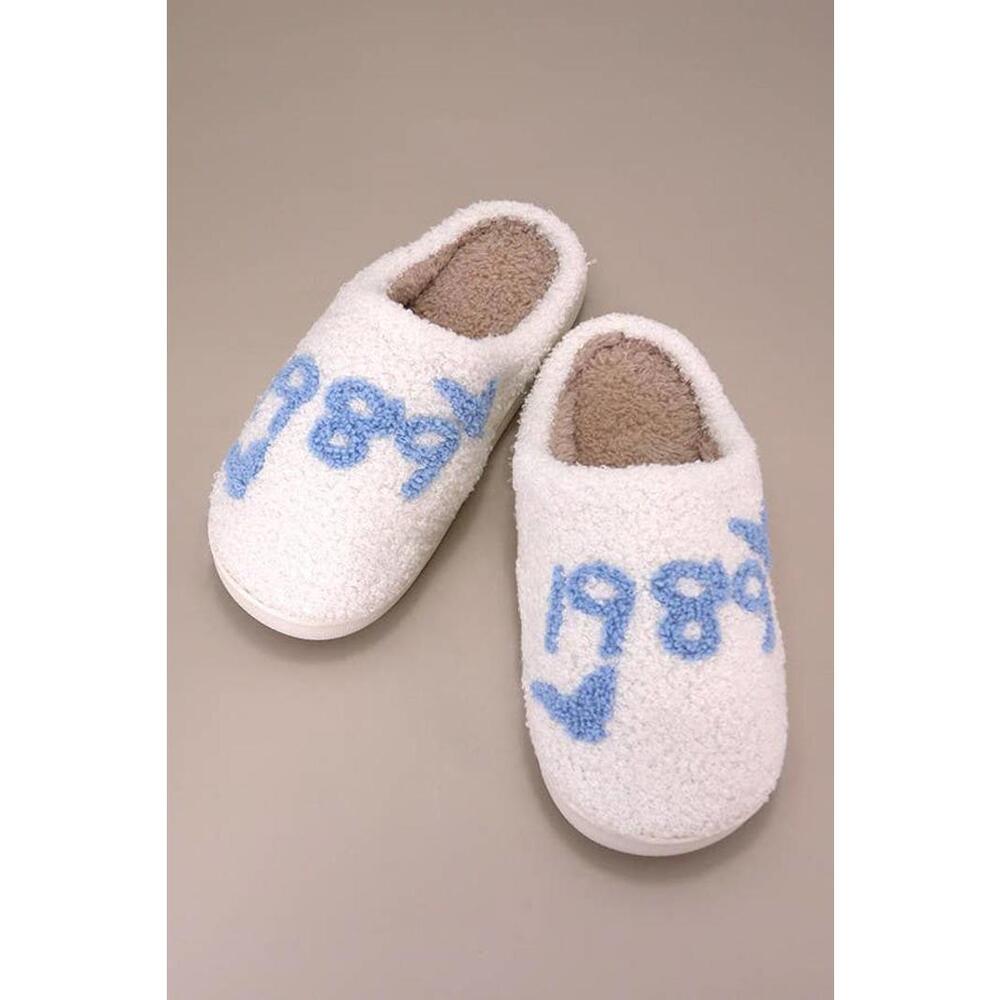 1989 Blue Slippers -  Large